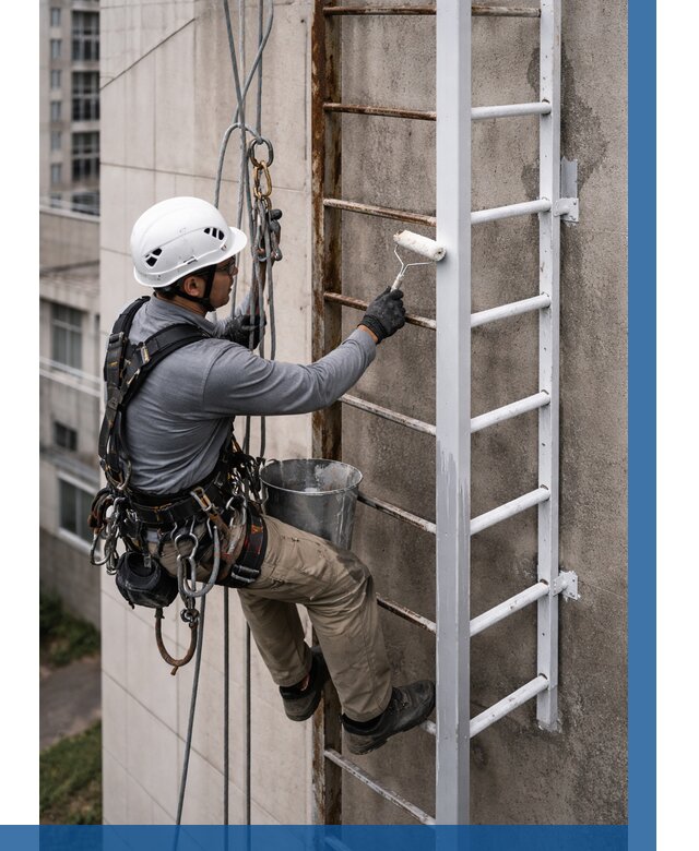 Покраска пожарных лестниц в Северске от 4678 р. | ВЫСОТНИК-Свк