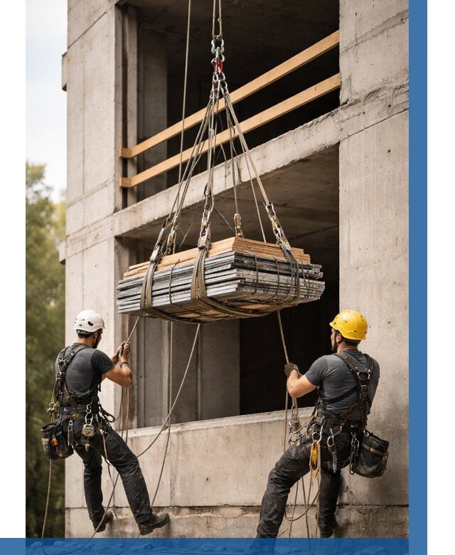 Подъем материала на этаж веревками в Северске от 1559 р. | ВЫСОТНИК-Свк