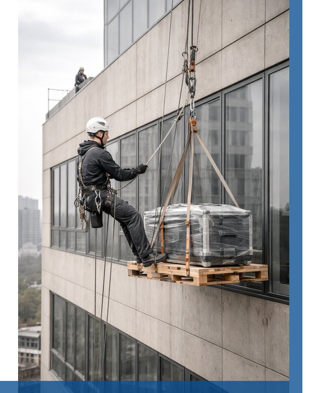 Спуск груза по фасаду в Северске от 3638 р. | ВЫСОТНИК-Свк