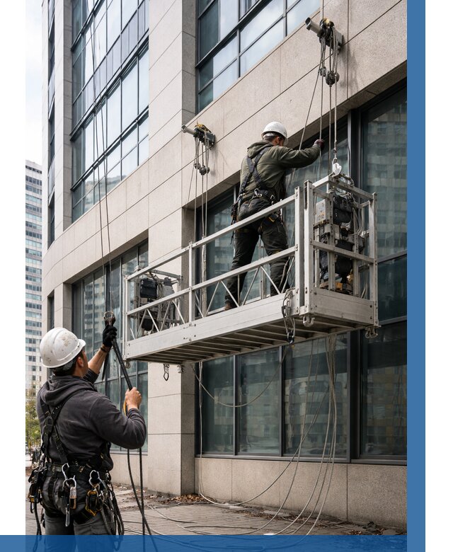 Монтаж и подъем фасадной люльки в Северске от 12474 р. | ВЫСОТНИК-Свк