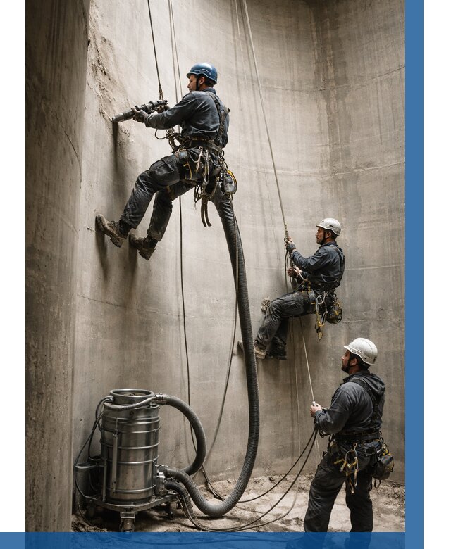 Зачистка силосов в Северске от 4678 р. Договор и смета ВЫСОТНИК-Свк