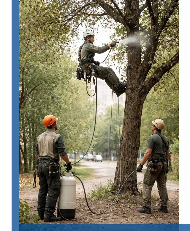 Обработка деревьев от вредителей в Северске профессиональная защита