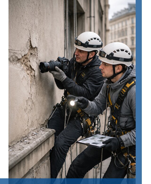 Фотофиксация дефектов фасада в Северске от 4678 р. | ВЫСОТНИК-Свк