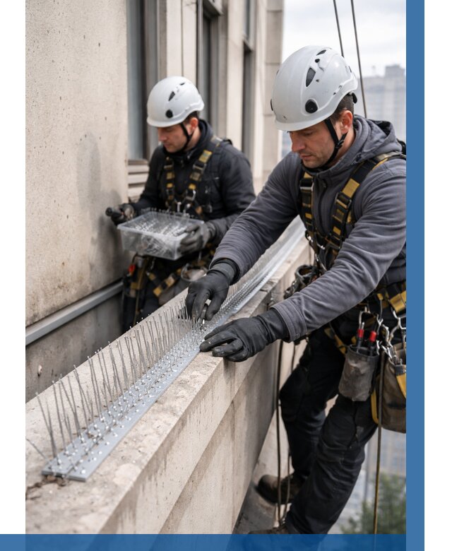 Установка шипов от птиц в Северске от 884 р. | ВЫСОТНИК-Свк